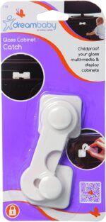 Dreambaby Furniture & Glass Cabinet Catch (White) - Image 3