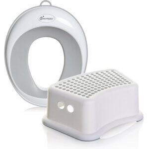 Dreambaby Toilet seat and Step Stool, Grey, 2 Piece Set