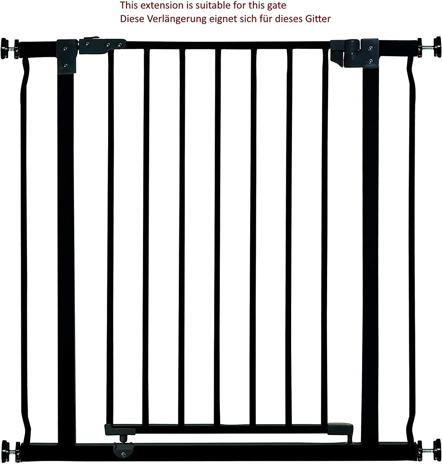 Dreambaby Liberty Gate Extension 27 cm, Black - Image 4