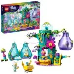 LEGO Trolls World Tour Pop Village Celebration 41255; Tree House Building Kit for Kids (380 Pieces)