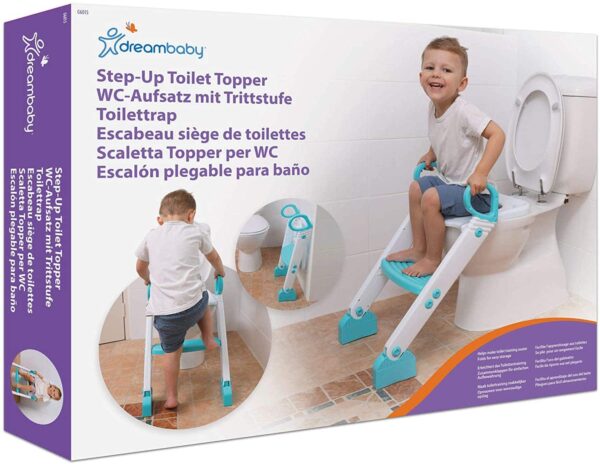 Step up Toilet Topper Aqua White Dreambaby Le3ab Store