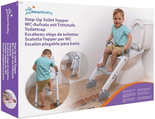 Step up Toilet Topper Grey white Dreambaby Le3ab Store