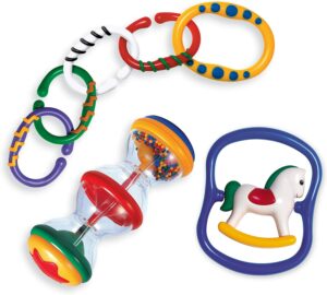 TOLO Rattle with Links and Teether Set