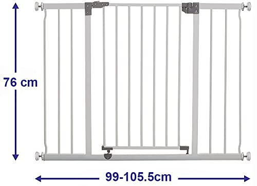dreambaby liberty xtra wide safety gate fits 99 1055 cm white 1 لعب ستور
