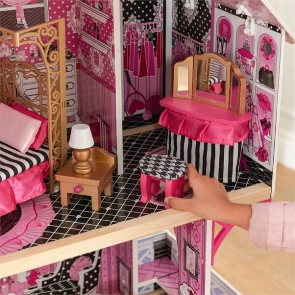 kidkraft 65944 3 level bella dollhouse with 16 different fun accessories pink 6 Le3ab Store
