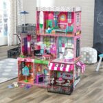 KidKraft Brooklyn's Loft Wooden Dollhouse with 25-Piece Accessory Set, Lights and Sounds - Image 3