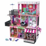 KidKraft Brooklyn's Loft Wooden Dollhouse with 25-Piece Accessory Set, Lights and Sounds - Image 4
