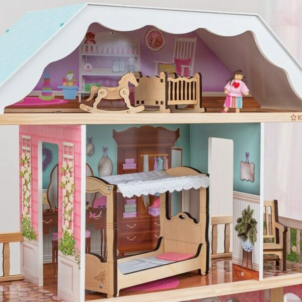 kidkraft charlotte classic wooden dollhouse with 14 accessories 3 لعب ستور