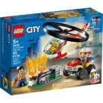 LEGO City Fire Helicopter Response 60248 Toy Firefighter Building Set for Kids (93 Pieces) - Image 4