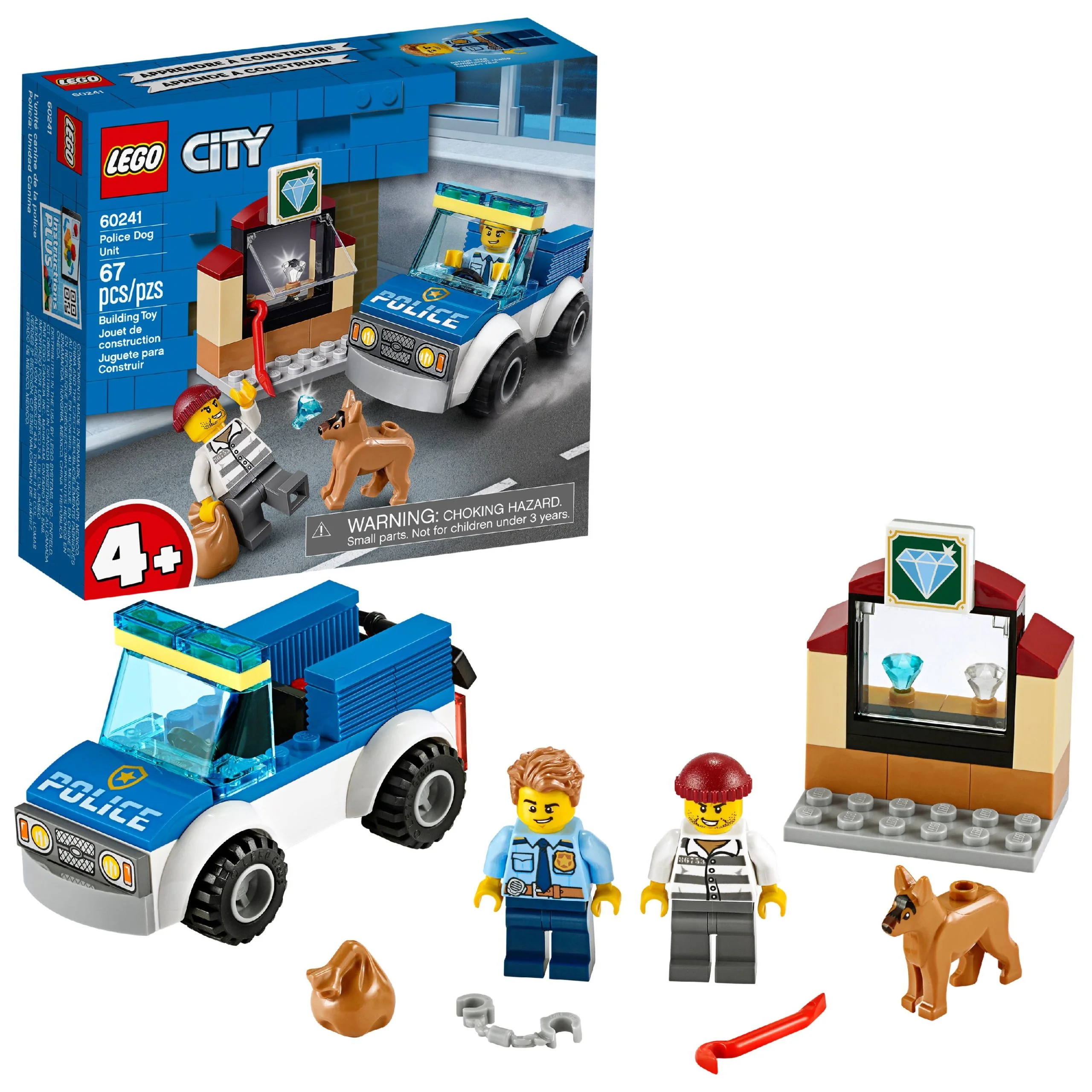 LEGO City Police Dog Unit 60241 Building Set for Kids (67 Pieces) LEGO City Police Dog Unit 60241 Building Set for Kids (67 Pieces) - Image 1