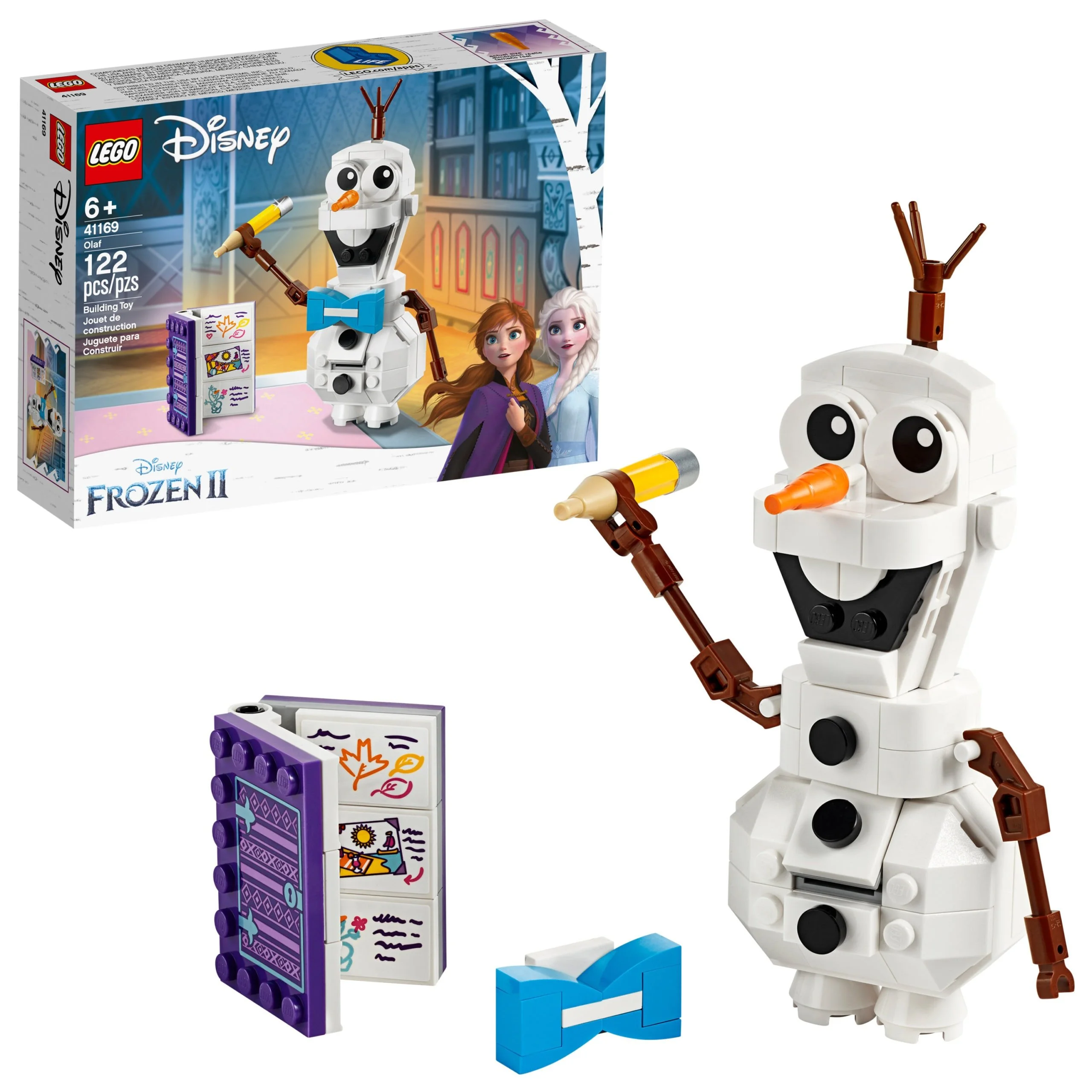 LEGO Disney Frozen II Olaf the Snowman 41169 Building Toy for Frozen Fans (122 pieces) - Image 1