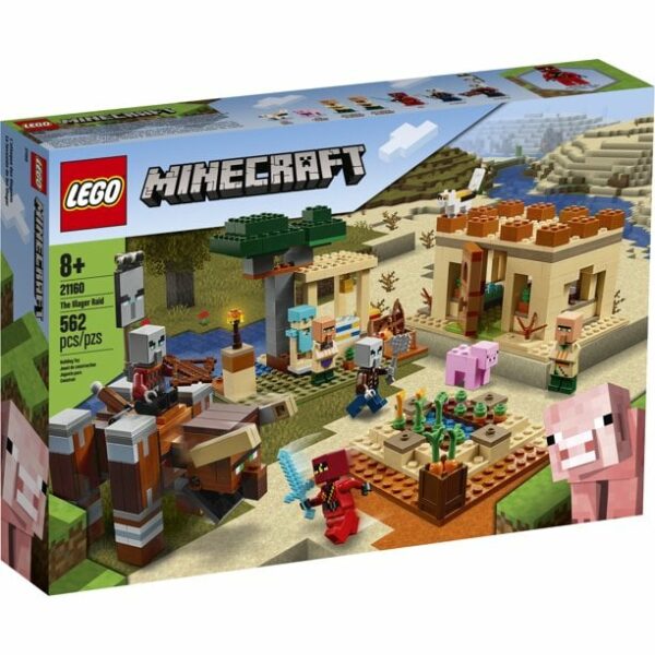 lego minecraft the illager raid 21160 action building toy set for kids 562 2 لعب ستور
