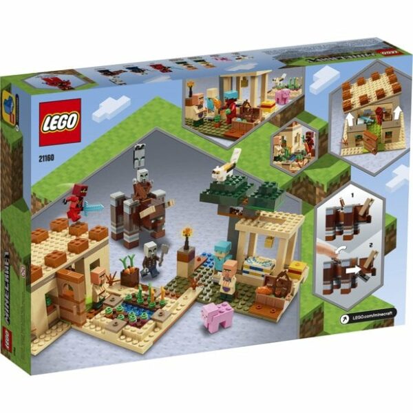 lego minecraft the illager raid 21160 action building toy set for kids 562 3 لعب ستور