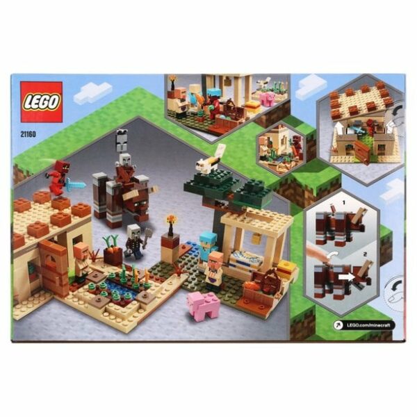 lego minecraft the illager raid 21160 action building toy set for kids 562 5 لعب ستور