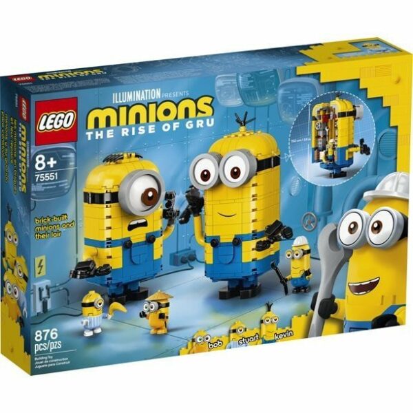 lego minions brick built minions and their lair 75551 minions toy with 3 لعب ستور