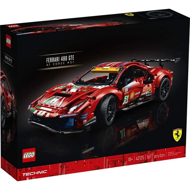 LEGO Technic Ferrari 488 GTE AF Corse #51 42125 Building Toy (1,677 Pieces) - Image 4