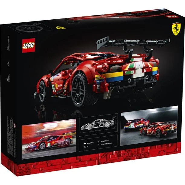 LEGO Technic Ferrari 488 GTE AF Corse #51 42125 Building Toy (1,677 Pieces) - Image 5