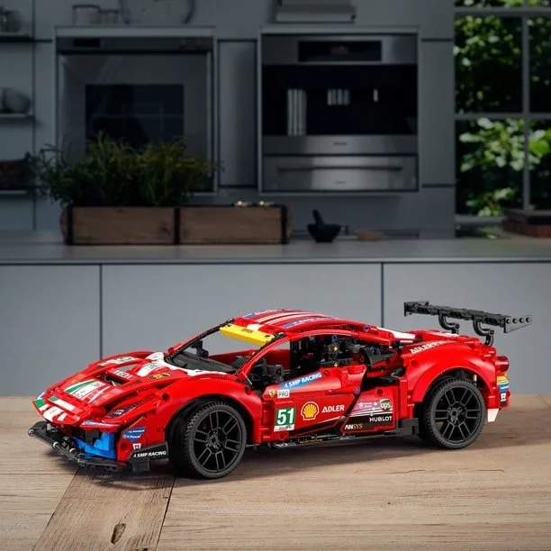 LEGO Technic Ferrari 488 GTE AF Corse #51 42125 Building Toy (1,677 Pieces) - Image 7