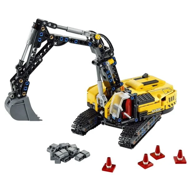 LEGO Technic Heavy-Duty Excavator 42121 2-in 1 Model Building Toy (569 Pieces) - Image 2