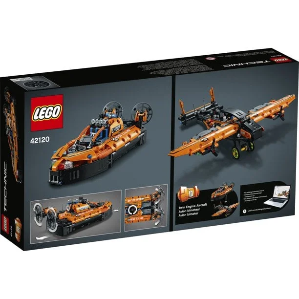 LEGO Technic Rescue Hovercraft 42120 Model Building Toy for Kids Who Love Vehicles (457 Pieces) - Image 5