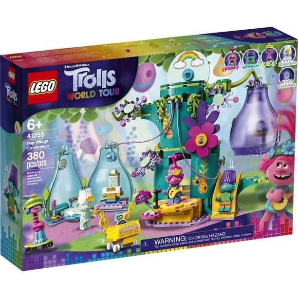 LEGO Trolls World Tour Pop Village Celebration 41255; Tree House Building Kit for Kids (380 Pieces) - Image 3