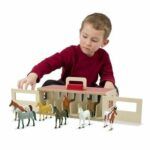 Melissa & Doug Take-Along Show-Horse Stable Play Set With Wooden Stable Box and 8 Toy Horses - Image 4