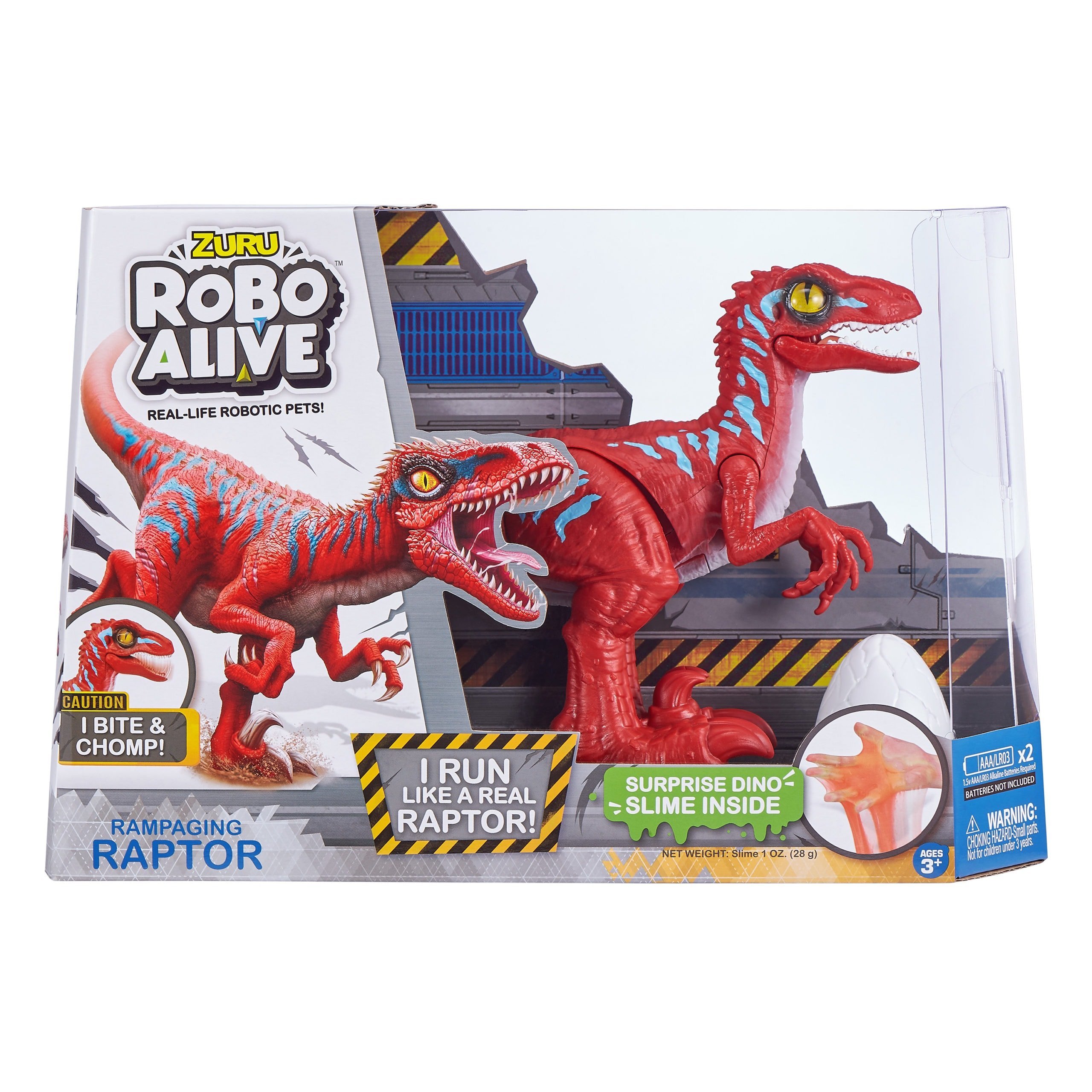 Robo Alive Rampaging Raptor Dinosaur Toy by ZURU Robo Alive Rampaging Raptor Dinosaur Toy by ZURU Assorted Colour - Image 1