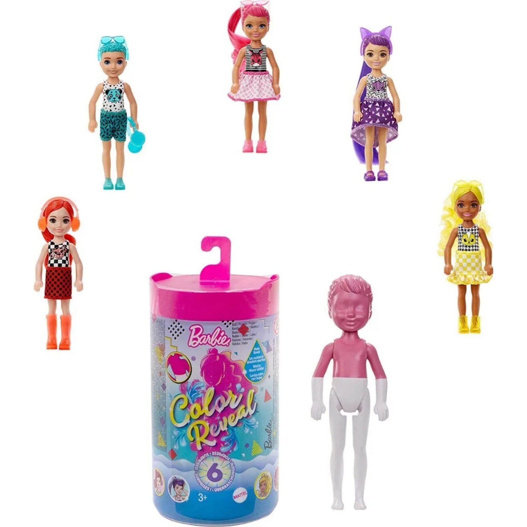Barbie® Chelsea Color Reveal Doll and 6 Surprises