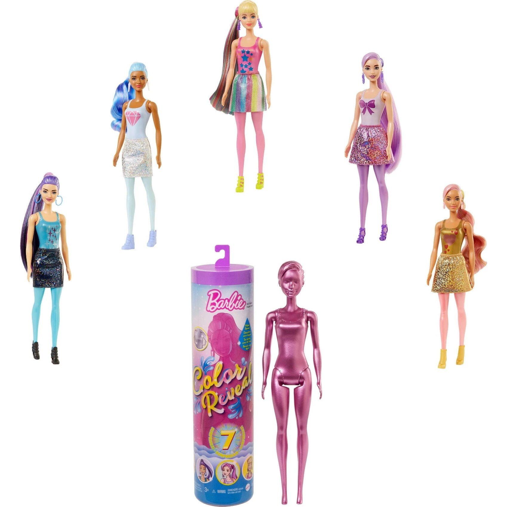 Barbie Color Reveal Doll Shimmer With 7 Surprises Barbie Color Reveal Doll Shimmer With 7 Surprises