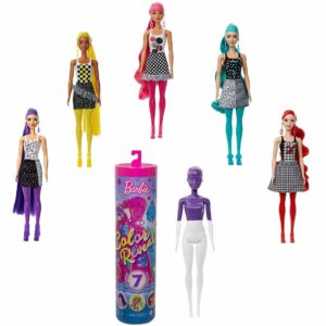 Barbie Color Reveal Doll with 7 Surprises 4 Mystery Bags