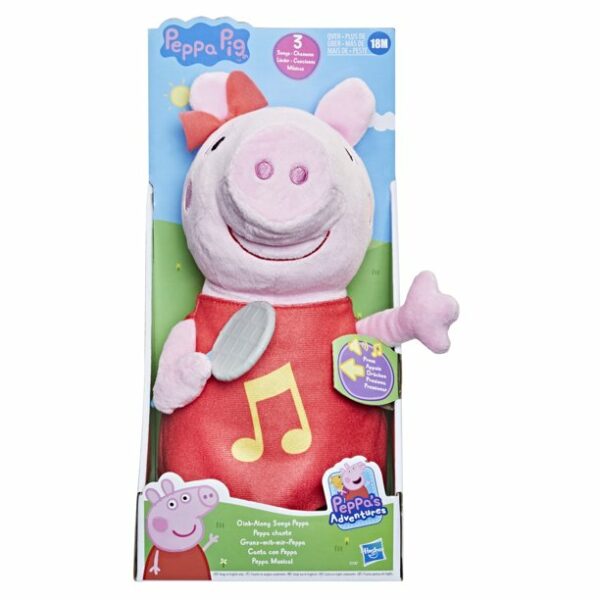 Peppa Pig Oink Along Songs Peppa Plush Doll with Sparkly Red Dress and Bow Sings 3 Songs2 لعب ستور
