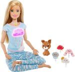 Barbie Breathe with Me Meditation Doll Blonde with 5 Lights & Puppy - Image 3
