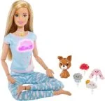 Barbie Breathe with Me Meditation Doll Blonde with 5 Lights & Puppy - Image 3