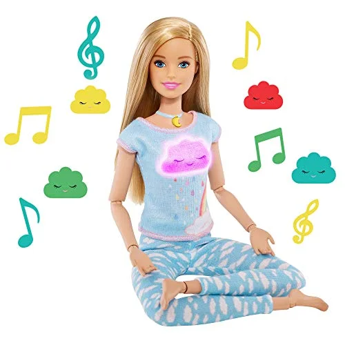 Barbie Breathe with Me Meditation Doll Blonde with 5 Lights & Puppy - Image 6