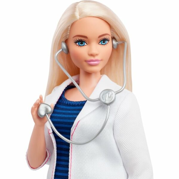 barbie careers doctor doll blonde hair with stethoscope 1 لعب ستور