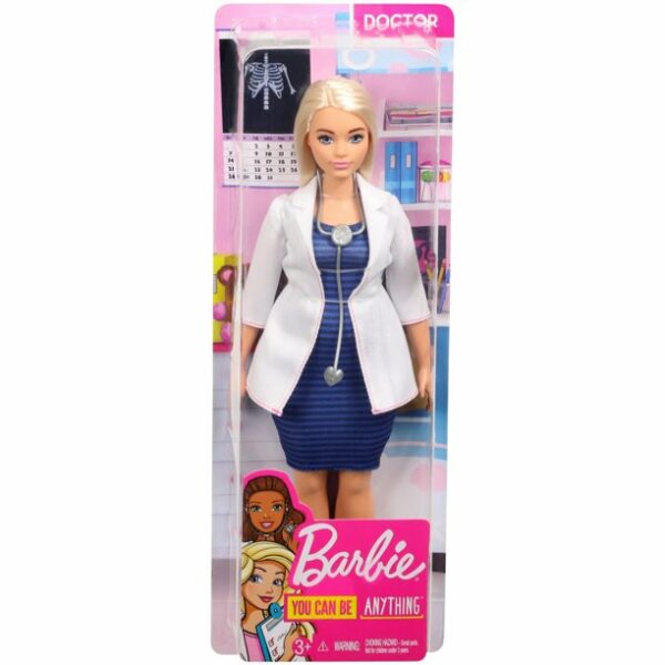 barbie careers doctor doll blonde hair with stethoscope 6 لعب ستور