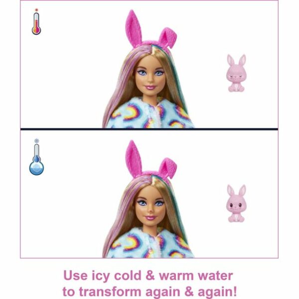 barbie cutie reveal doll with bunny plush costume 10 surprises 3 Le3ab Store