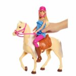 Barbie Doll & Horse Playset, Blonde Hair with Riding Accessories - Image 3