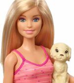 Barbie Doll Blonde And Playset With 3 Puppies Bath Time GDJ37 - Image 3