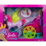 Barbie Dreamtopia Princess Doll with Fantasy Horse and Chariot 30cm Blonde - Image 3