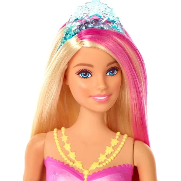 Barbie Dreamtopia Sparkle Lights Mermaid with Blonde & Pink Hair - Image 4