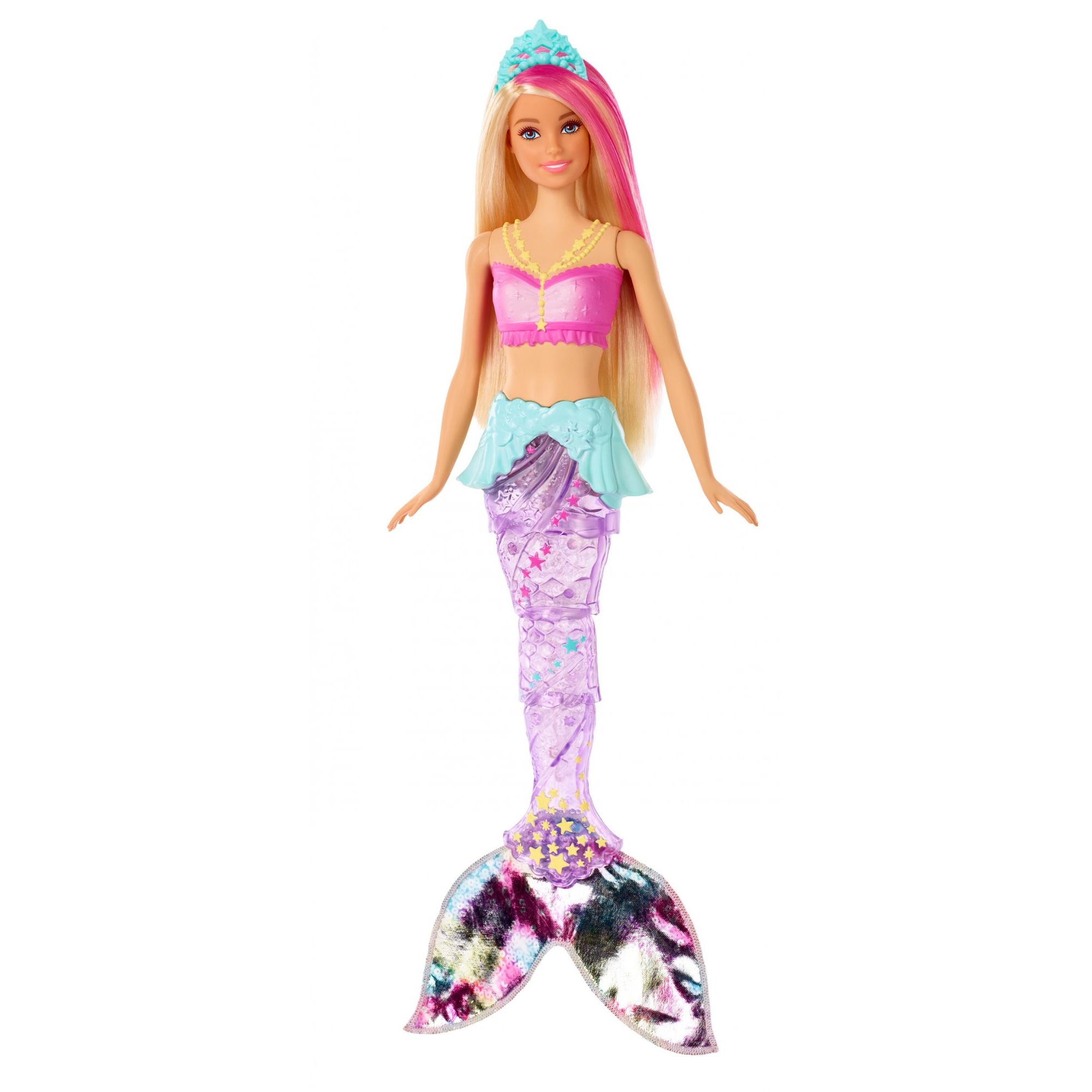 Barbie Dreamtopia Sparkle Lights Mermaid with Blonde & Pink Hair Barbie Dreamtopia Sparkle Lights Mermaid with Blonde & Pink Hair