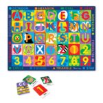 Melissa & Doug Jumbo ABC-123 Rug (147 x 200 cm– 36 Game Cards)