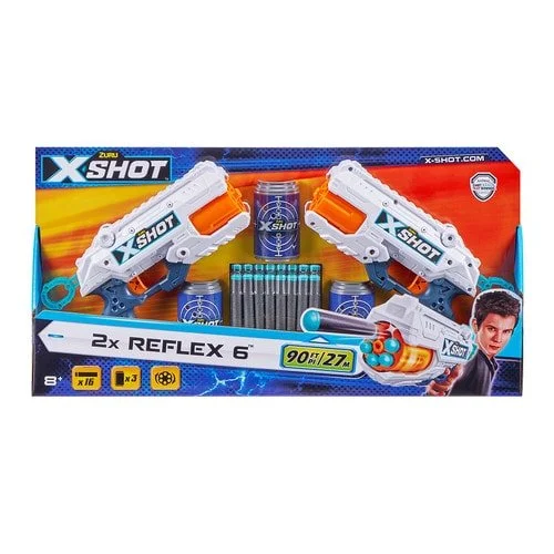 X-Shot Reflex 6 Double Pack (16 Darts) - Image 1