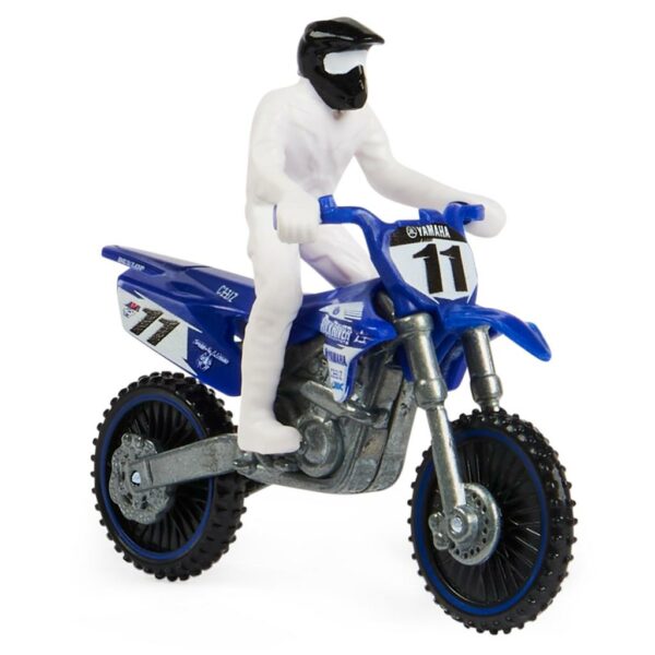 Supercross Kyle Chisholm 124 Scale Die Cast Motorcycle with Rider Figure and Race Ring لعب ستور