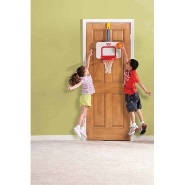 little tikes attach n play toy basketball hoop with ball for over the door 1 Le3ab Store