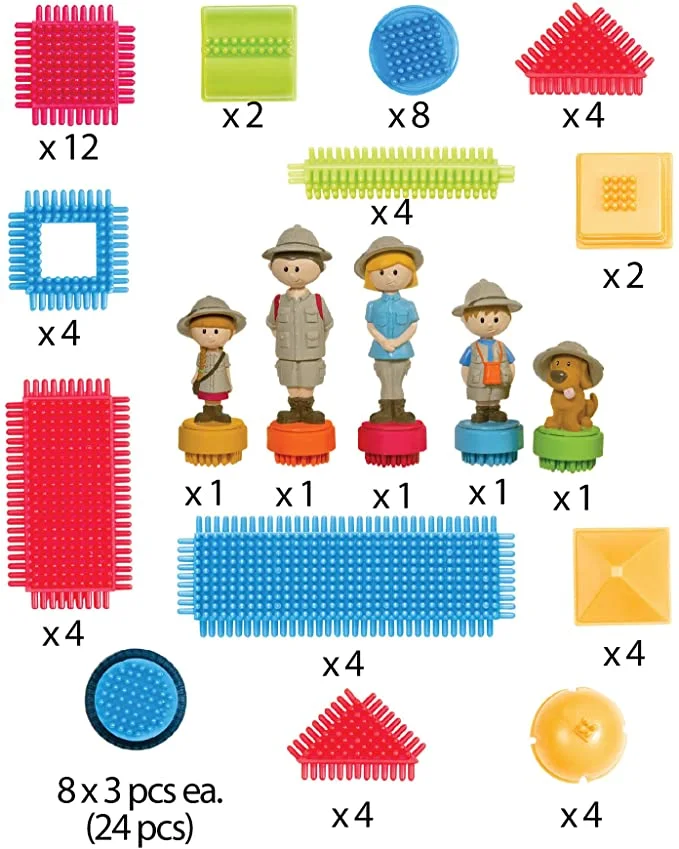 Safari Adventure Carrying case 85 piece Bristle Block - Image 5