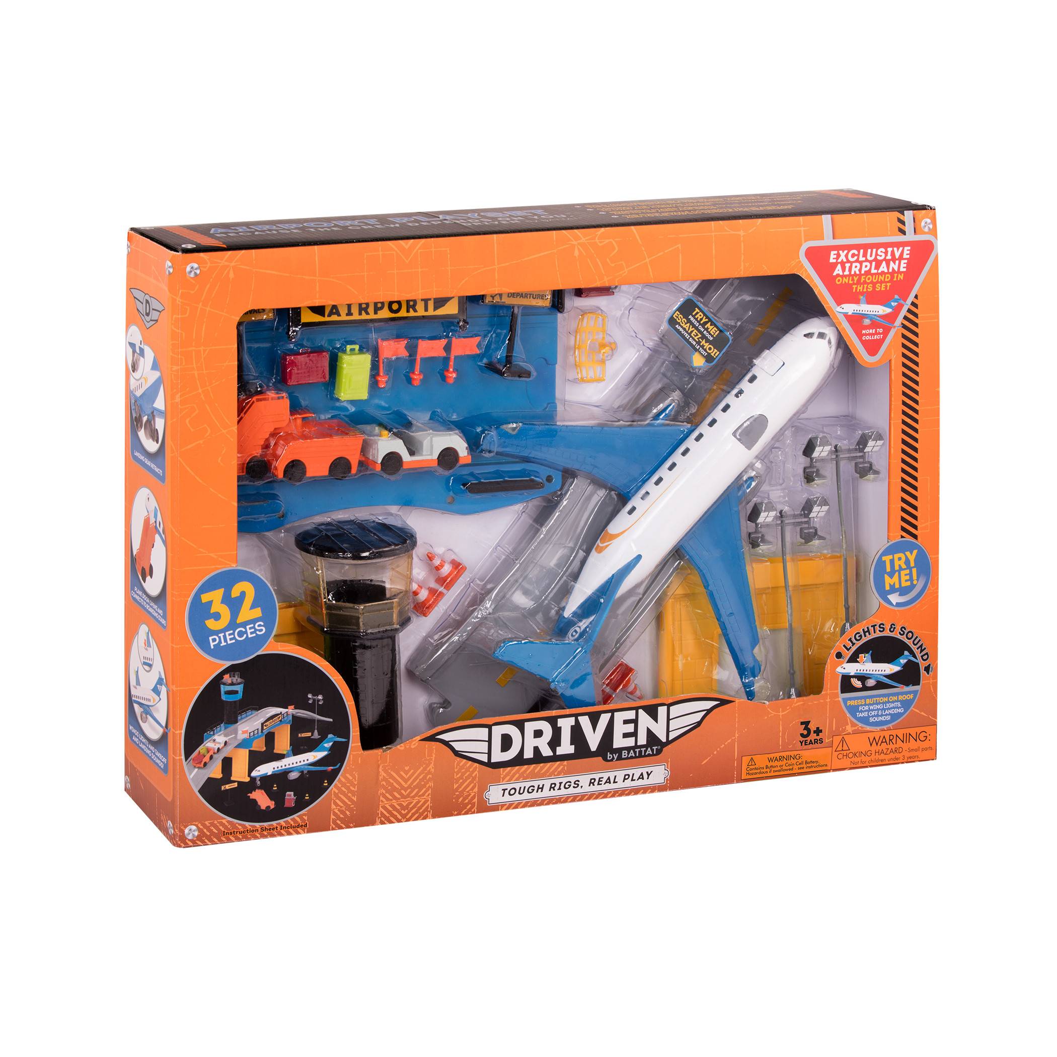 Airport Playset With Plane Driven Airport Playset With Plane Driven