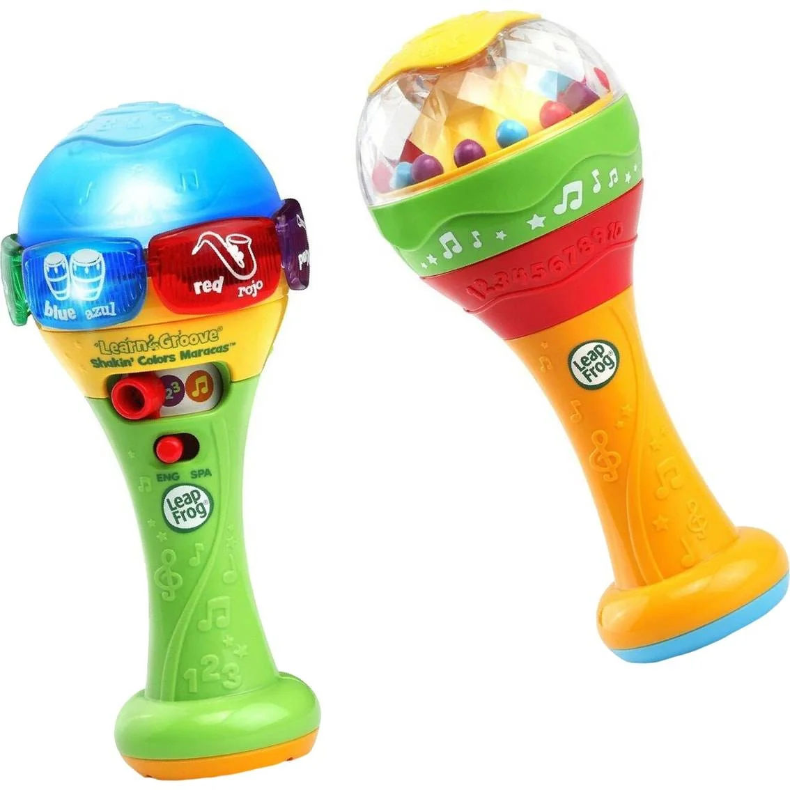 LeapFrog Learn and Groove Shakin' Colors Maracas, Bilingual Music Toy LeapFrog Learn and Groove Shakin' Colors Maracas, Bilingual Music Toy