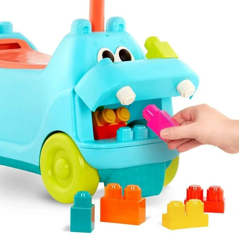 Locbloc Hippo Ride-On with Blocks Land of B - Image 3